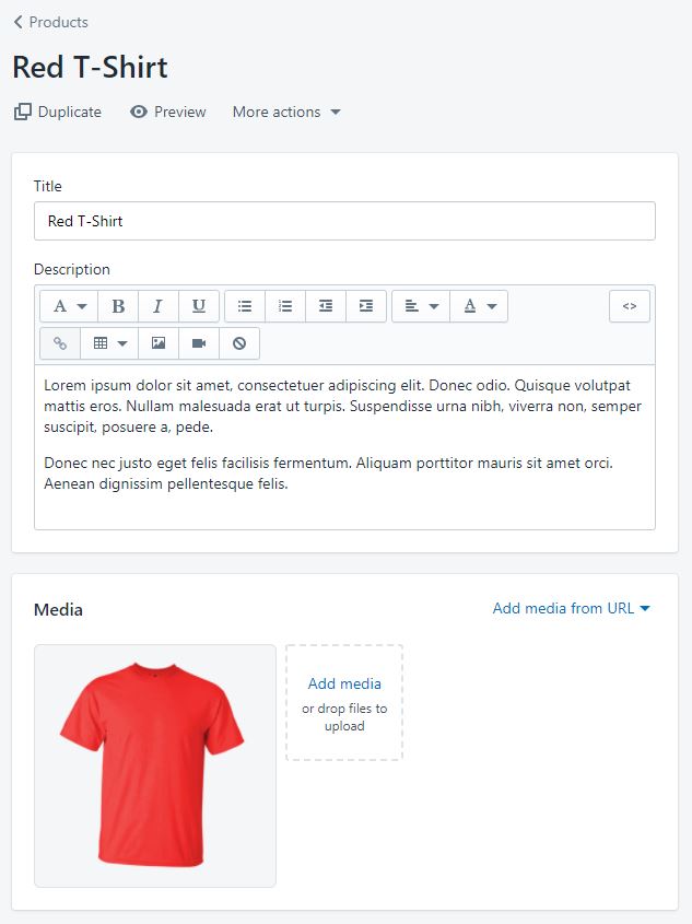 Setting up a sale product in Shopify