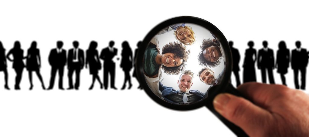 Close up of people from a group