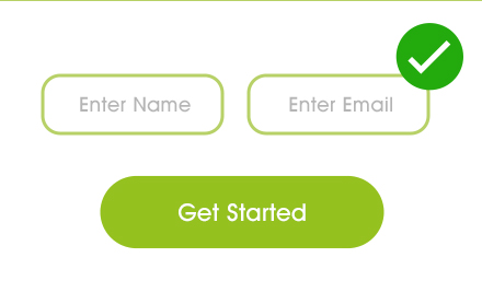 an example of a well designed form using the colour green